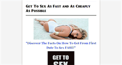 Desktop Screenshot of gettosexfast.com